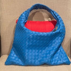 Urban Expressions Vibrant Blue Woven Shoulder Bag